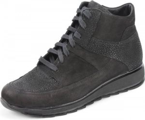 Durea 9684 K Volwassenen VeterlaarzenHalf hoge schoenen Kleur Zwart