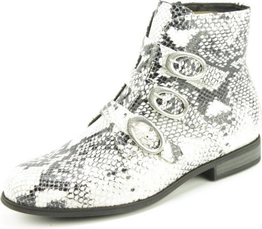 Durea 9699 765 Wit Zwart H-Wijdte Boots