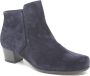 Durea 9716 874 8724 Blauw suède enkellaarzen wijdte G - Thumbnail 1