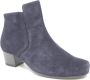 Durea 9716 874 8724 Blauw suède enkellaarzen wijdte G - Thumbnail 1