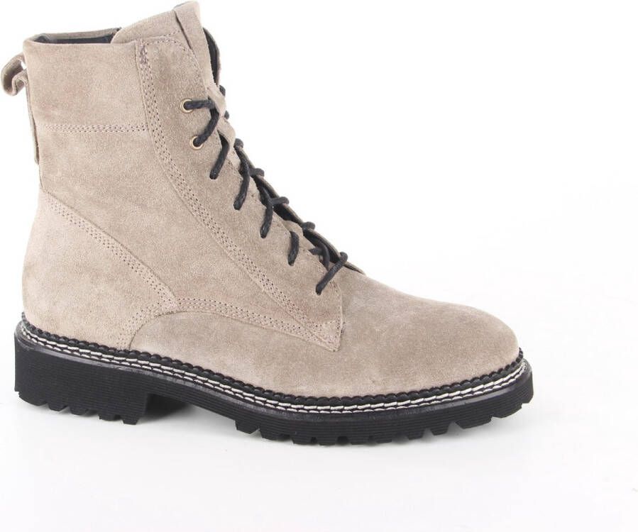 Durea Veterboot 9722 185 9896 Wijdte H Taupe Grijs Suède 5½ 38½