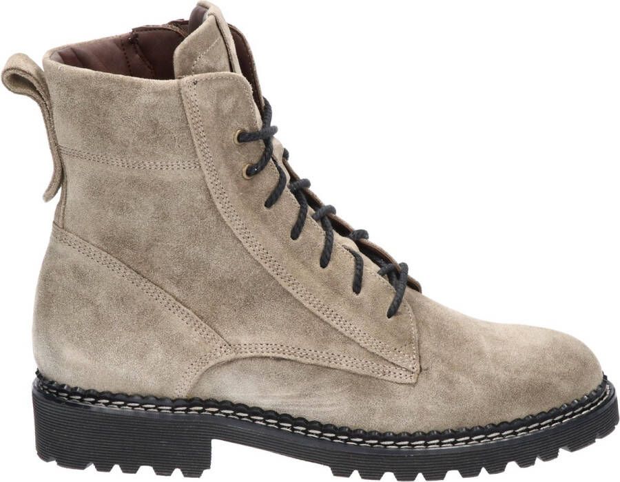 Durea Veterboot 9722 185 9896 Wijdte H Taupe Grijs Suède 5½ 38½