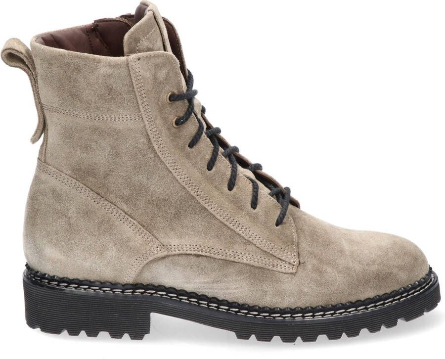 Durea Veterboot 9722 185 9896 Wijdte H Taupe Grijs Suède 5½ 38½