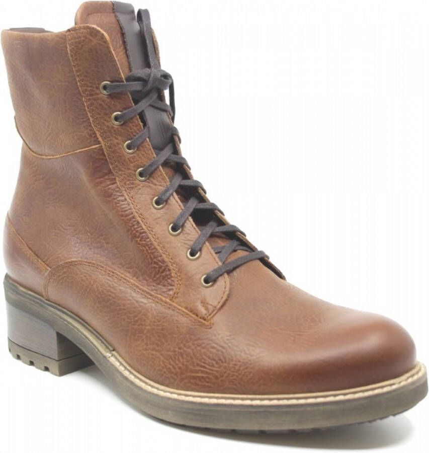 Durea 9725 905 8624 Cognacbruine stoere veterboot wijdte H