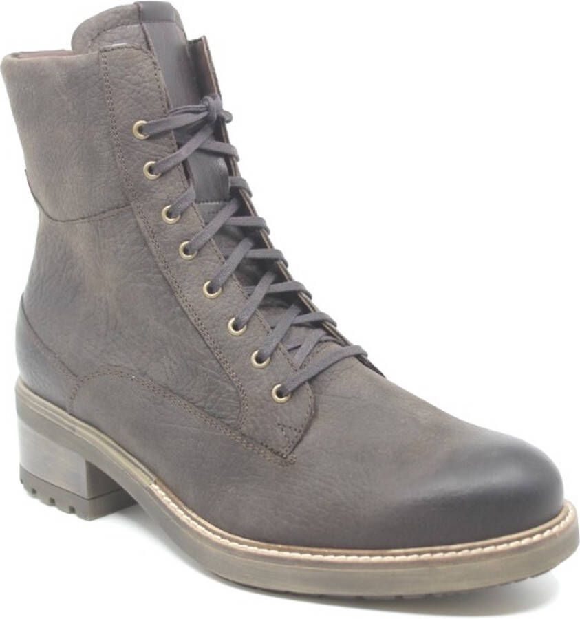 Durea 9725 905 9964 Bruine veterboot wijdte H - Schoenen.nl