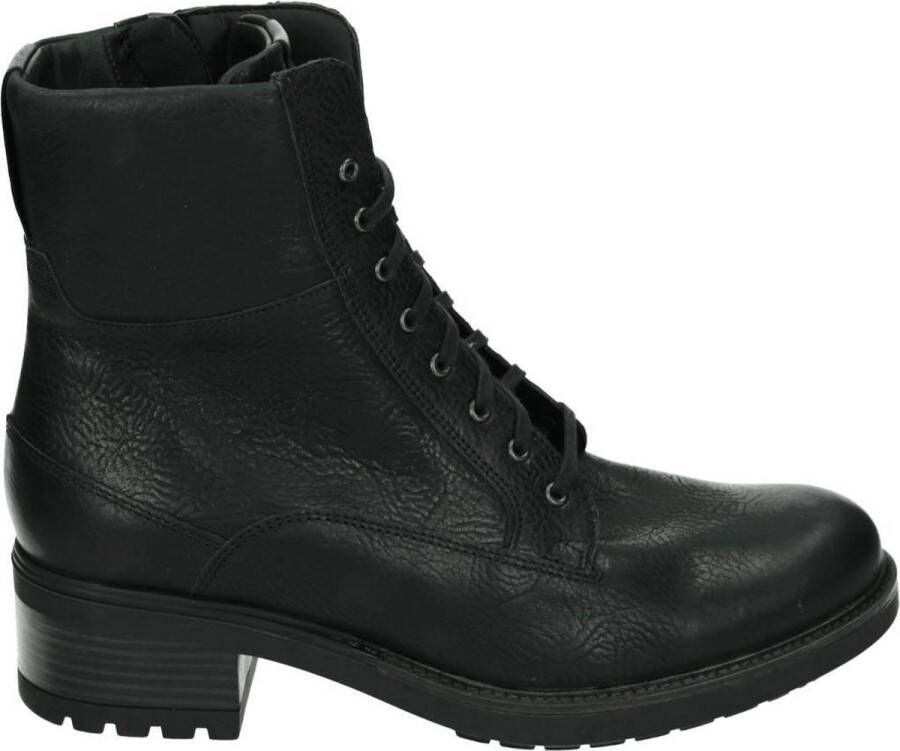 Durea 9725 H Volwassenen VeterlaarzenHoge sneakersDames veterschoenenHalf-hoge schoenen Zwart