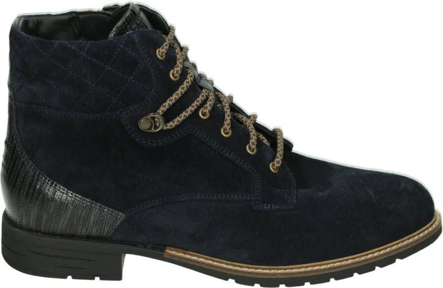 Durea 9731~K~~~~~~~~~~~~~~~~~~~~~~~~ Hoge sneakersVeterlaarzenDames veterschoenenDames sneakersHalf-hoge schoenen Blauw