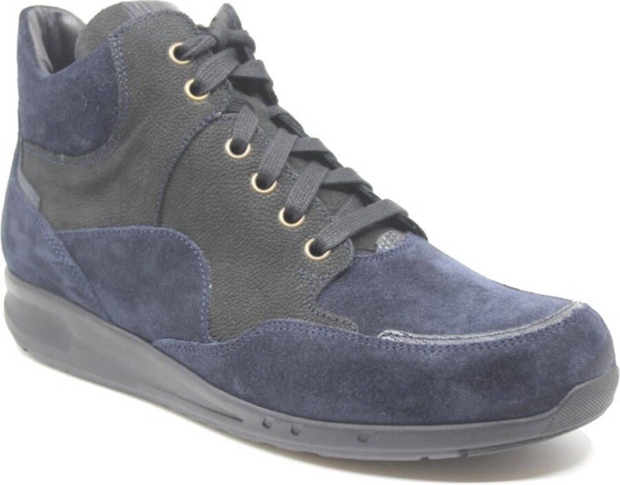 Durea 9735 H Volwassenen VeterlaarzenHoge sneakersDames veterschoenenHalf-hoge schoenen Blauw