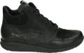 Durea 9735 K GO Hoge sneakers Veterlaarzen Dames veterschoenen Dames sneakersHalf-hoge schoenen Zwart - Zwart