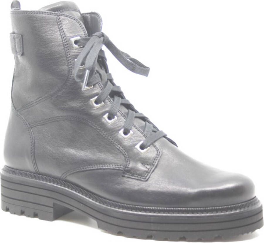 Durea 9758 754 5598 Zwarte stoere dames veterboot