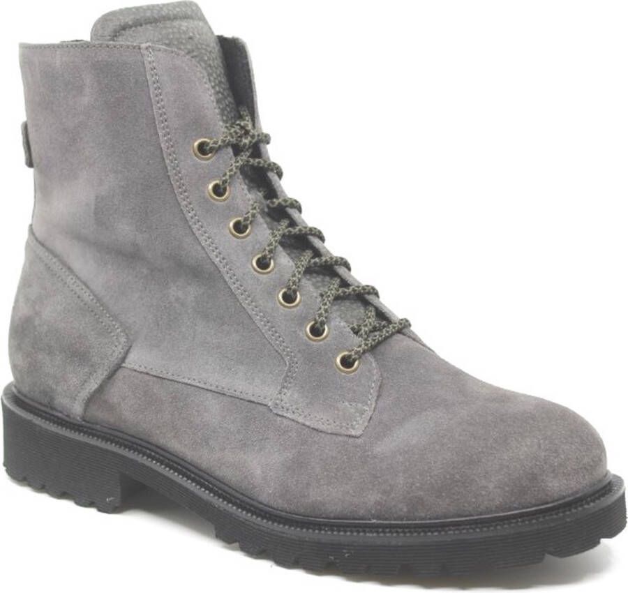 Durea 9769 188 0645 Anthraciet suède veterboots wijdte K