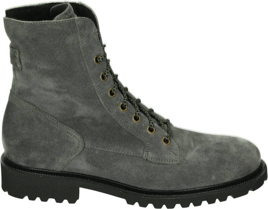 Durea 9769~E~~~~~~~~~~~~~~~~~~~~~~~~ Hoge sneakers Veterlaarzen Dames veterschoenen Dames sneakersHalf-hoge schoenen Grijs