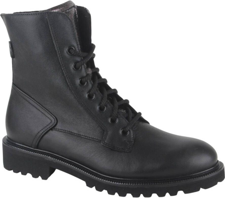Durea 9769~E~~~~~~~~~~~~~~~~~~~~~~~~ Hoge sneakersVeterlaarzenDames veterschoenenDames sneakersHalf-hoge schoenen Zwart