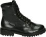 Durea 9769~K~~~~~~~~~~~~~~~~~~~~~~~~ Hoge sneakersVeterlaarzenDames veterschoenenDames sneakersHalf-hoge schoenen Zwart - Thumbnail 1