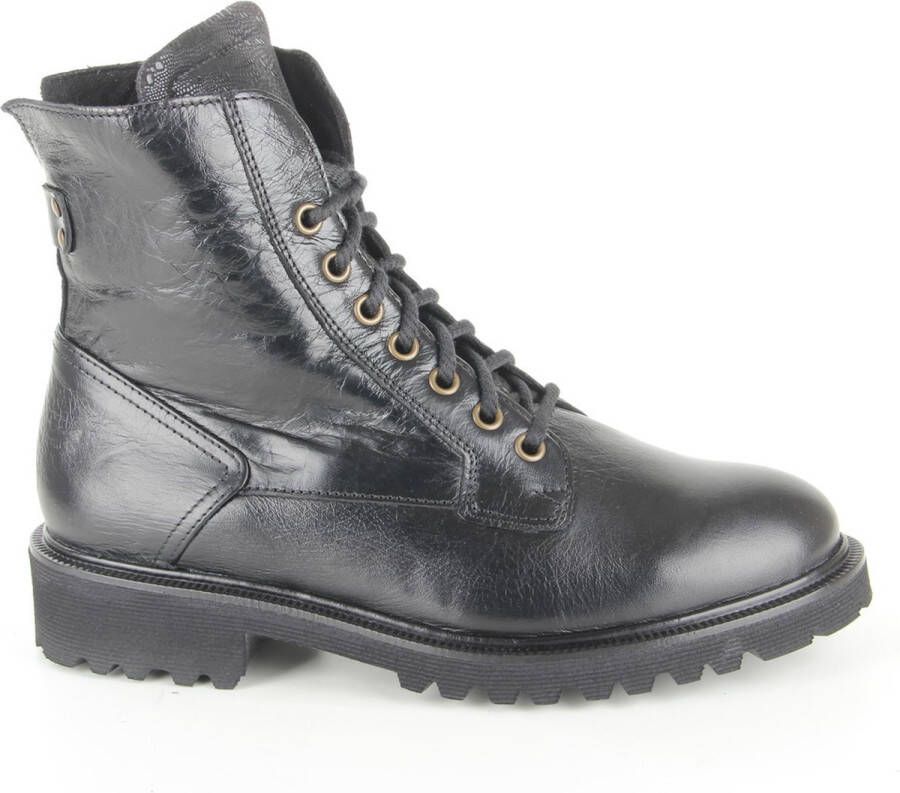 Durea 9769~K~~~~~~~~~~~~~~~~~~~~~~~~ Hoge sneakersVeterlaarzenDames veterschoenenDames sneakersHalf-hoge schoenen Zwart