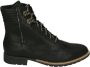 Durea 9776~H~~~~~~~~~~~~~~~~~~~~~~~~ Hoge sneakersVeterlaarzenDames veterschoenenDames sneakersHalf-hoge schoenen Zwart - Thumbnail 1