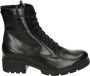 Durea 9785 H Volwassenen VeterlaarzenHoge sneakersDames veterschoenenHalf-hoge schoenen Zwart - Thumbnail 1