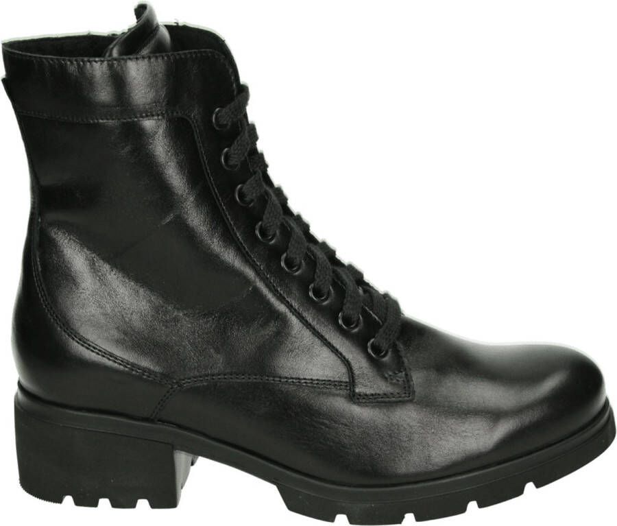 Durea 9785 H Volwassenen VeterlaarzenHoge sneakersDames veterschoenenHalf-hoge schoenen Zwart