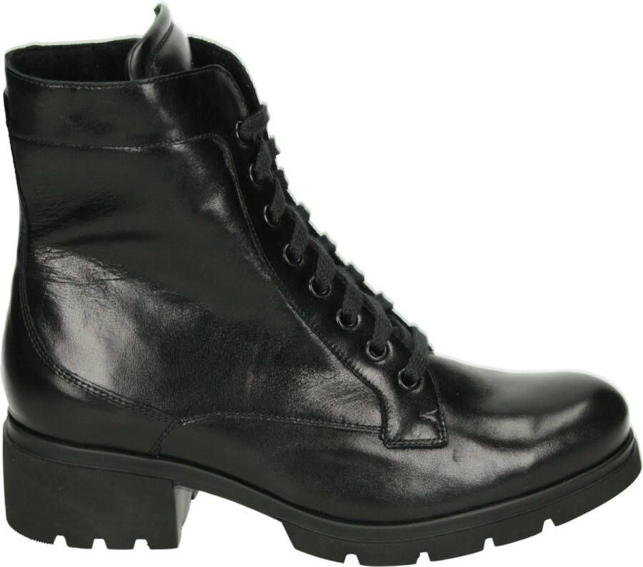 Durea 9785~K~~~~~~~~~~~~~~~~~~~~~~~~ Hoge sneakersVeterlaarzenDames veterschoenenDames sneakersHalf-hoge schoenen Zwart
