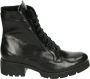 Durea 9785~K~~~~~~~~~~~~~~~~~~~~~~~~ Hoge sneakersVeterlaarzenDames veterschoenenDames sneakersHalf-hoge schoenen Zwart - Thumbnail 1