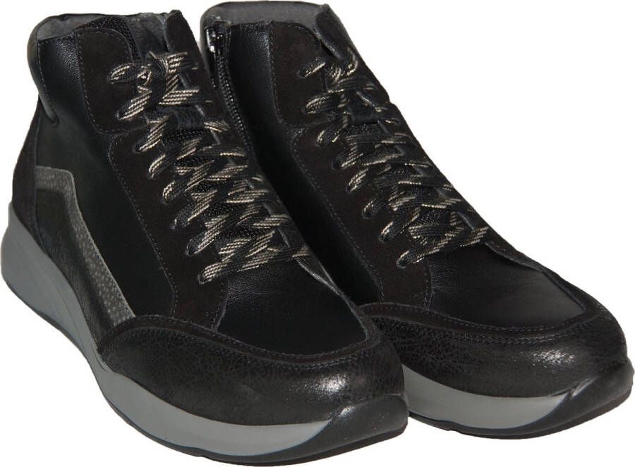 Durea 9811 605 1343 Black H-wijdte Veterschoenen