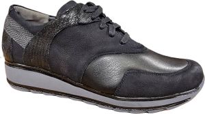 Durea 6225 685H Zwart H Wijdte Veterschoenen