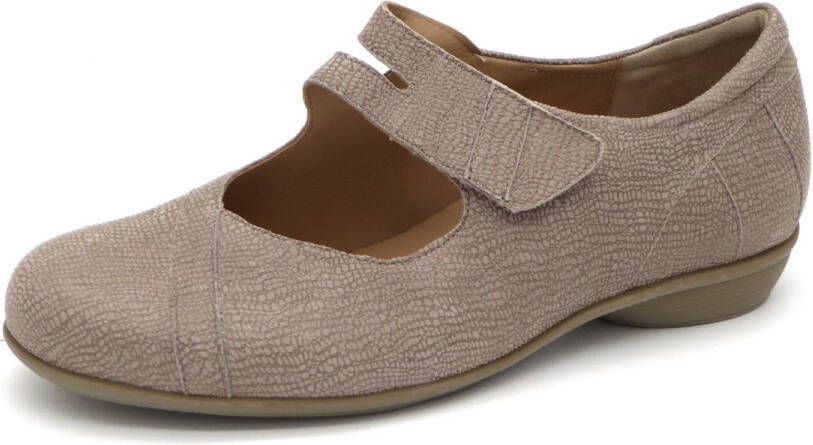 Durea Dames Bandschoen 5737-015-0826 Taupe Wijdte H (41)