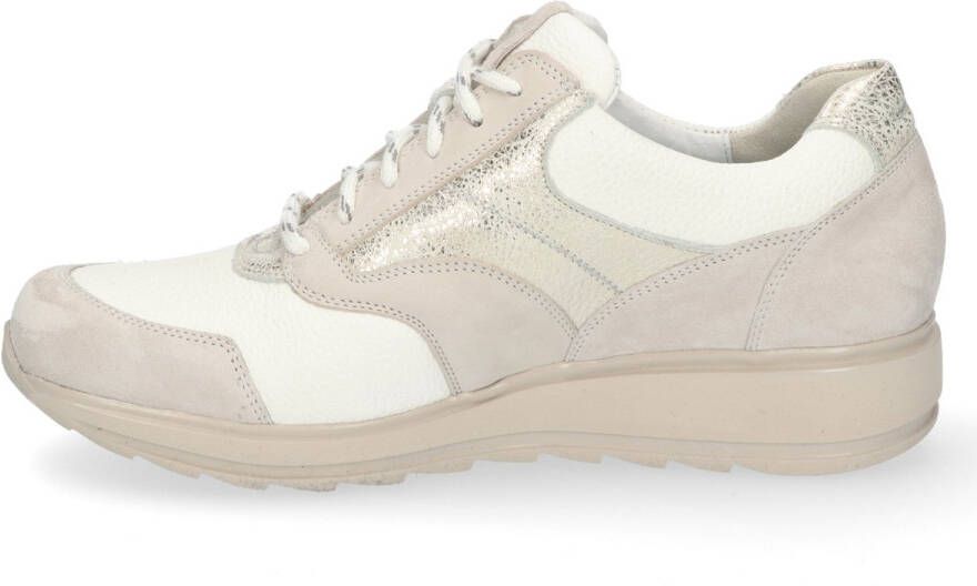 Durea Dames Sneaker 6279-685-1615 Beige Wit Wijdte H (40.5)