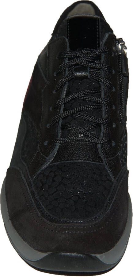 Durea Dames Sneaker 6308-605-1738 Zwart Combi Wijdte H