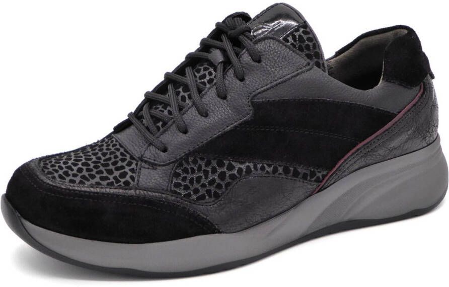 Durea Dames Sneaker 6308-605-1738 Zwart Combi Wijdte H (41)