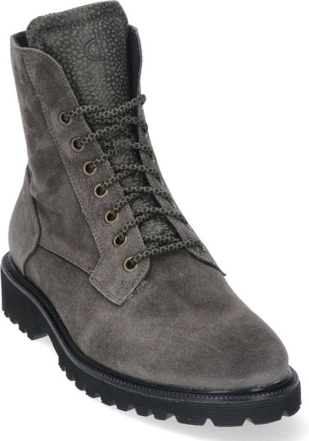 Durea Dames Veterboot 9769-185-0645 Grijs Wijdte H (40.5)