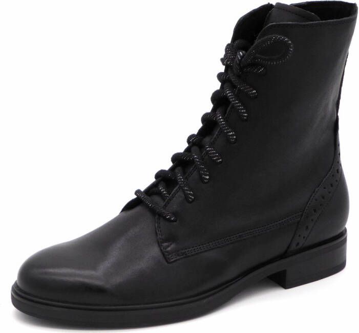 Durea Dames Veterboot 9826-835-1898 Zwart Wijdte H