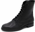 Durea Dames Veterboot 9826-835-1898 Zwart Wijdte H (37.5) - Zwart