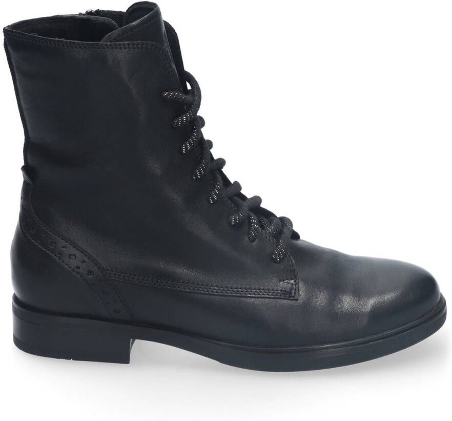 Durea Dames Veterboot 9826-835-1898 Zwart Wijdte H (40.5)
