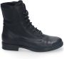 Durea Dames Veterboot 9826-835-1898 Zwart Wijdte H (40.5) - Thumbnail 1