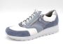 Durea Dames Veterschoenen 6279-685-1490 Savoia wit matzi Jeansblauw - Thumbnail 1