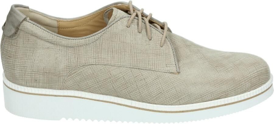 Durea 6191~G~~~~~~~~~~~~~~~~~~~~~~~~ Dames veterschoenen Taupe