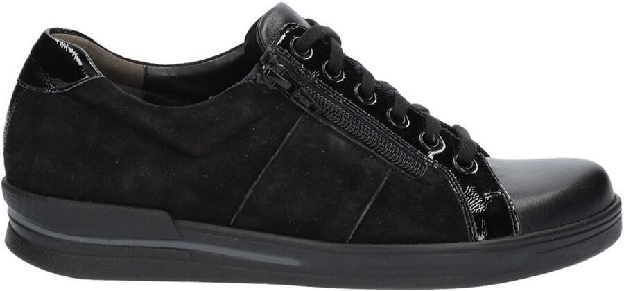 Durea 6224 682E Zwart E Wijdte Veterschoenen