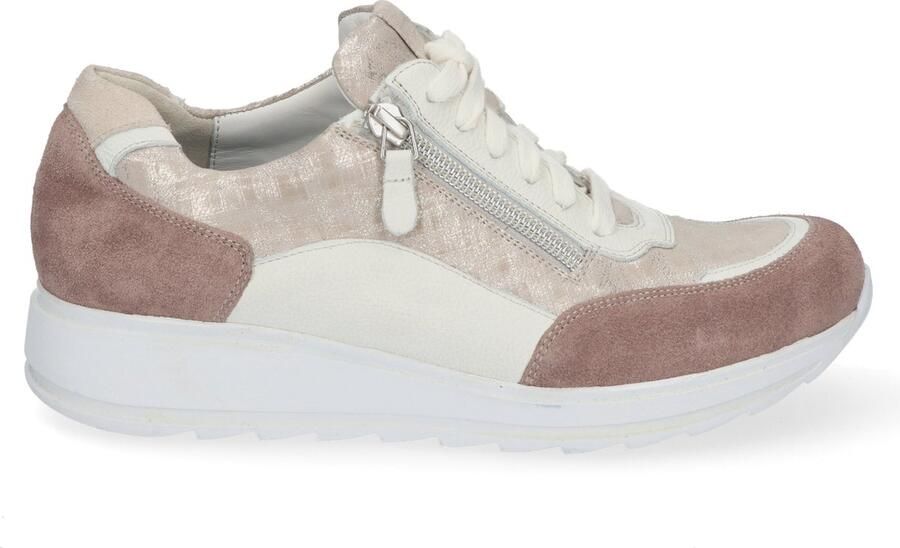 Durea 6263~G~~~~~~~~~~~~~~~~~~~~~~~~ Lage sneakersDames sneakers Wit beige