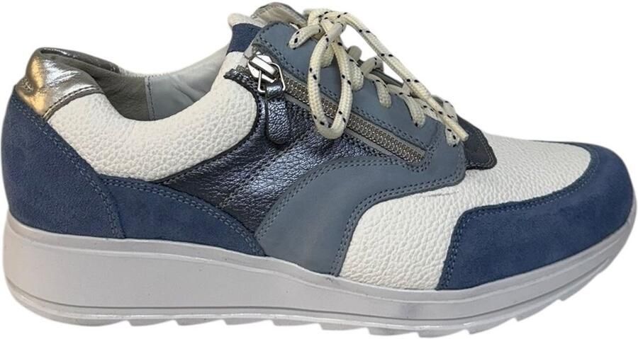 Durea 6279~K~~~~~~~~~~~~~~~~~~~~~~~~ Lage sneakers Dames sneakers Blauw