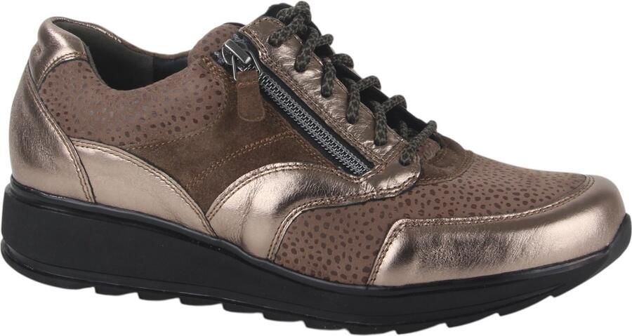 Durea 6279.685.1777-H dames veterschoenen sportief (6) beige