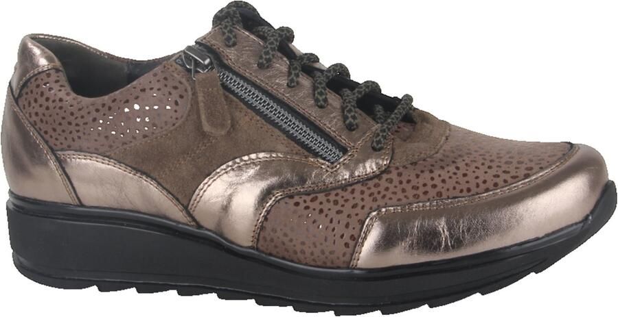 Durea 6279.685.1777-H dames veterschoenen sportief (6) beige