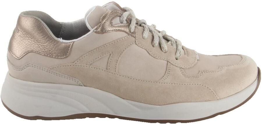 Durea 6283.605.1502-H dames veterschoenen sportief (8) beige