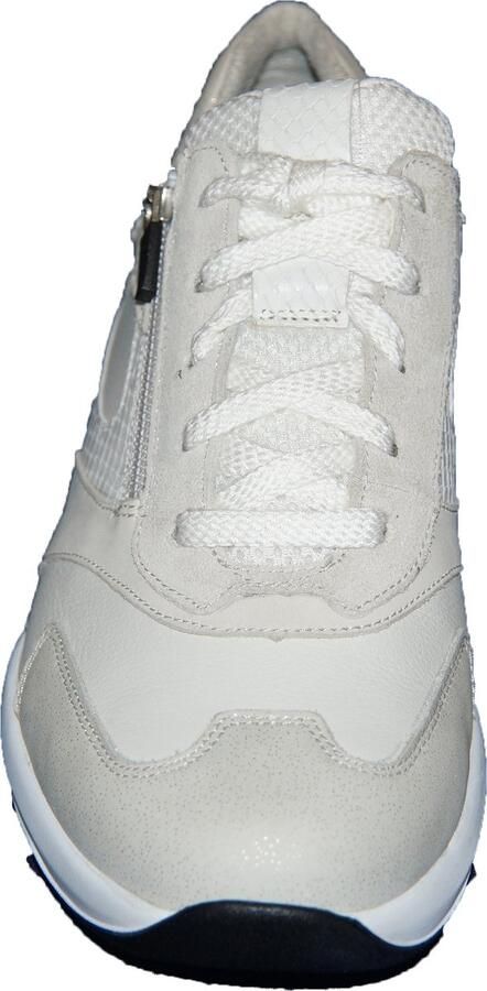 Durea 6292~H~~~~~~~~~~~~~~~~~~~~~~~~ Lage sneakersDames sneakers Wit beige