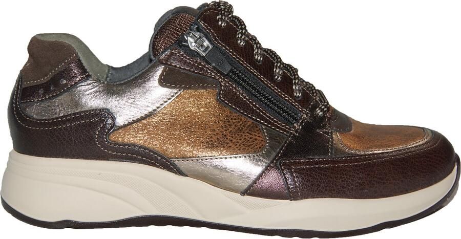 Durea 6295 Sneaker Donkerbruin Champagne K