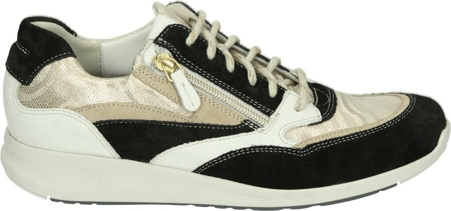 Durea 6306 E Lage sneakers Dames sneakers Zwart