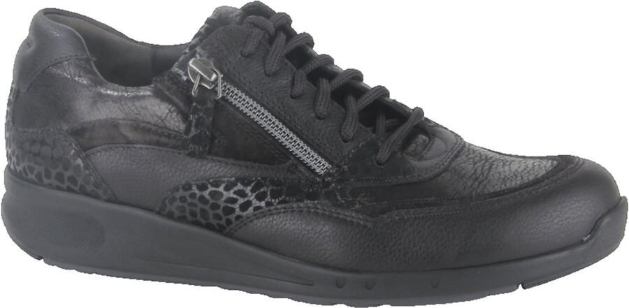 Durea 6306.682.1785-E dames veterschoenen sportief (6) zwart