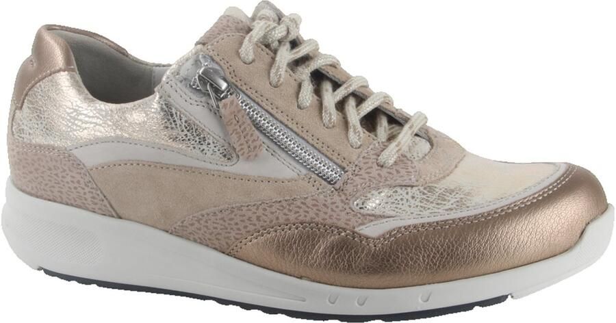 Durea 6306.685.1582-H dames veterschoenen sportief (9) beige