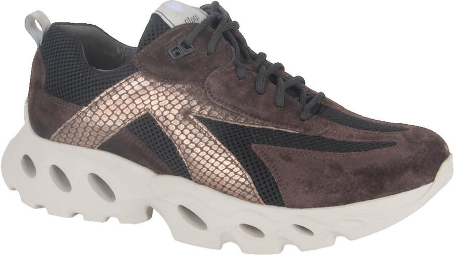 Durea 6309 H Lage sneakers Dames sneakers Bruin