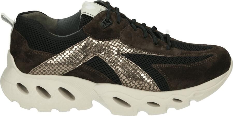 Durea 6309 H Lage sneakers Dames sneakers Bruin